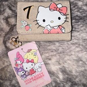 Hello Kitty Beige and Pink Wallet “T”